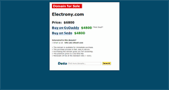 Desktop Screenshot of electrony.com