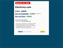 Tablet Screenshot of electrony.com